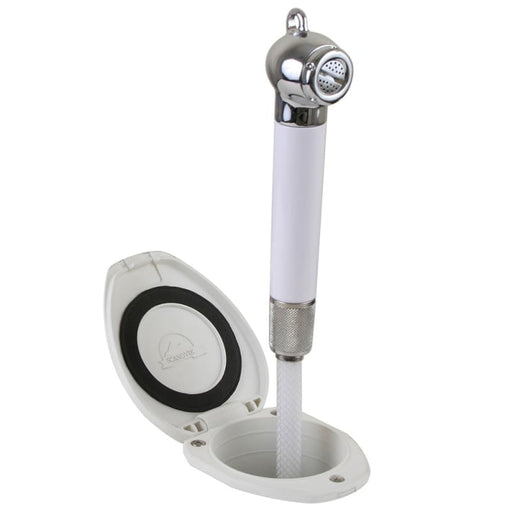 Scandvik Recessed Shower w/6 White Hose - Push-Button [12106P] Brand_Scandvik, Marine Plumbing & Ventilation, Ventilation | Accessories CWR