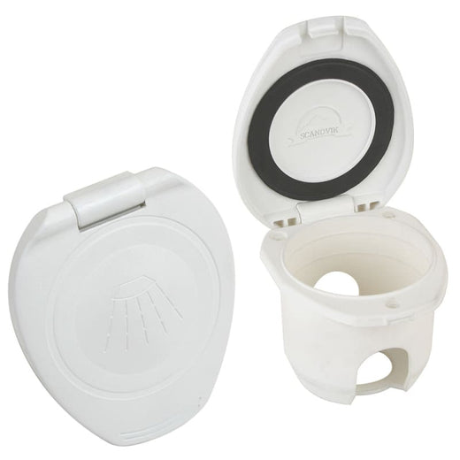 Scandvik Replacement White Cup Cap f/Recessed Shower [12104P] 1st Class Eligible, Brand_Scandvik, Marine Plumbing & Ventilation,