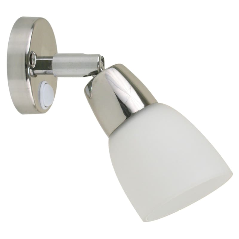 Scandvik SS Reading Light w/Frosted Glass Shade - 10-30V [41365P] Brand_Scandvik, Lighting, Lighting | Interior / Courtesy CWR
