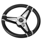 Schmitt Ongaro PU50 14 Wheel - Chrome Cap Spoke Inserts - Black Spokes - 3/4 Tapered Shaft [PU501404] Brand_Schmitt & Ongaro Marine, Marine