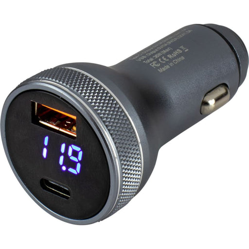Sea-Dog Round USB USB-C Power Plug w/Voltmeter [426514-1] 1st Class Eligible, Brand_Sea-Dog, Electrical, Electrical | Accessories CWR