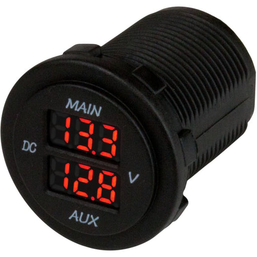 Sea-Dog Round Voltage Meter 5V-15VDC w/Rainbow Dial [421616-1] 1st Class Eligible, Brand_Sea-Dog, Electrical, Electrical | Accessories CWR