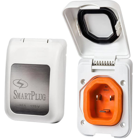 SmartPlug 30 AMP Male Non-Metallic Inlet Cover - White [BM30PW] Brand_SmartPlug, Electrical, Electrical | Accessories CWR