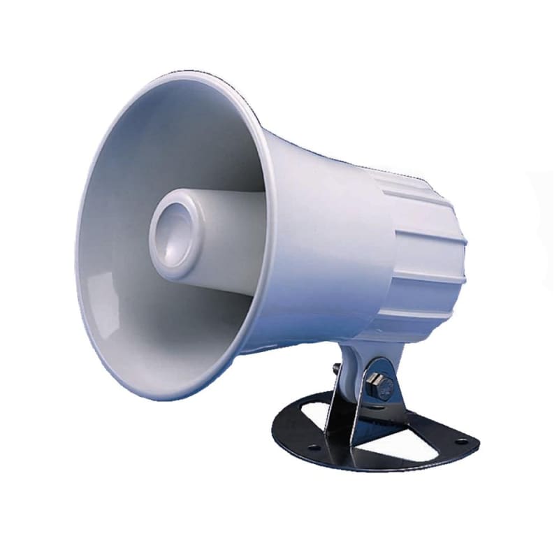 Standard Horizon 4.5’ Round Hailer/PA Horn - White [220SW] Brand_Standard Horizon, Communication, Communication | Hailer Horns Hailer