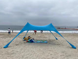 Sun Shade Beach Tent (w/ Sandbags Poles & Shovel) beach, beach party, Camping, Tents KARISI