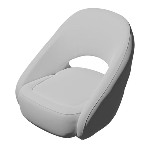 TACO Caladesi Smooth Bucket Seat - White [BA2 - 25WHT] Boat Outfitting, Outfitting | Seating, Brand_TACO Marine Seating CWR