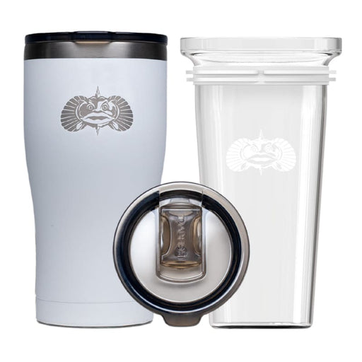 Toadfish Non-Tipping 20oz Tumbler - White [1133] Boat Outfitting, Outfitting | Deck / Galley, Brand_Toadfish, Restricted From 3rd Party