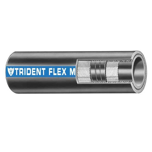 Trident Marine 1-1/2’ Flex Marine Wet Exhaust Water Hose - Black - Sold by the Foot [250-1126-FT] 1st Class Eligible, Boat Outfitting,