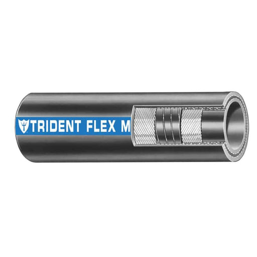 Trident Marine 1-1/4’ Flex Marine Wet Exhaust Water Hose - Black - Sold by the Foot [100-1146-FT] 1st Class Eligible, Boat Outfitting,