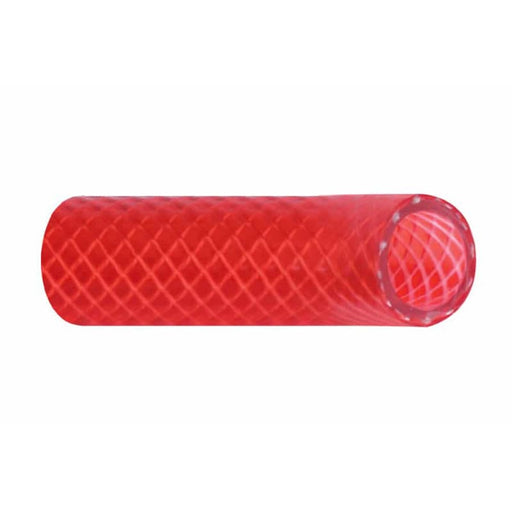 Trident Marine 3/4’ Reinforced PVC (FDA) Hot Water Feed Line Hose - Drinking Water Safe - Translucent Red - Sold by the Foot