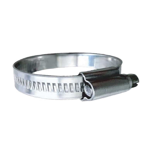 Trident Marine 316 SS Non - Perforated Worm Gear Hose Clamp - 15/32’ Band (1 - 1/4’ 1 - 3/4’) Clamping Range 10 - Pack SAE Size 20