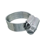 Trident Marine 316 SS Non-Perforated Worm Gear Hose Clamp - 3/8’ Band - 11/32’-25/32’ Clamping Range - 10-Pack - SAE Size 6