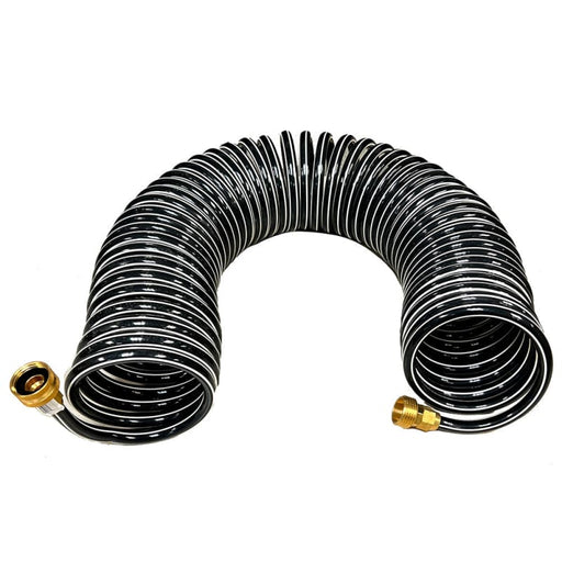 Trident Marine Coiled Wash Down Hose w/Brass Fittings - 15 [167 - 15] Boat Outfitting, Outfitting | Cleaning, Deck / Galley, Brand_Trident