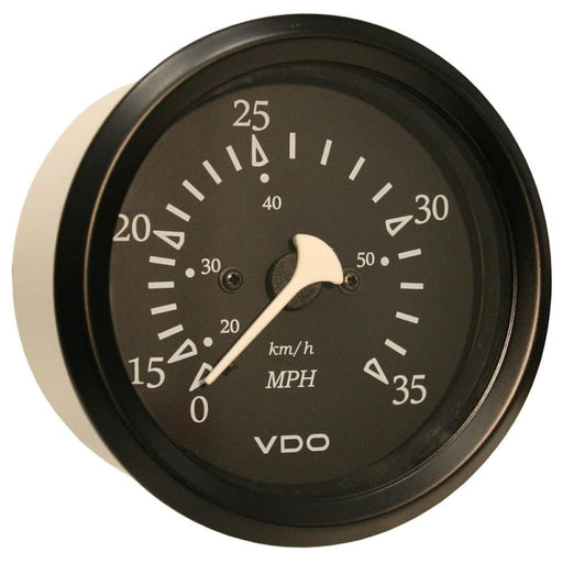 VDO Cockpit Marine 85mm (3-3/8’) 35 MPH Pitot Speedometer - Black Dial/Bezel [260-11796] 1st Class Eligible, Boat Outfitting, Boat