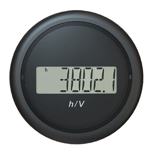 Veratron 52MM (2-1/16’) ViewLine Hour Counter-Voltmeter - Black [B00005302] 1st Class Eligible, Boat Outfitting, Outfitting | Gauges,