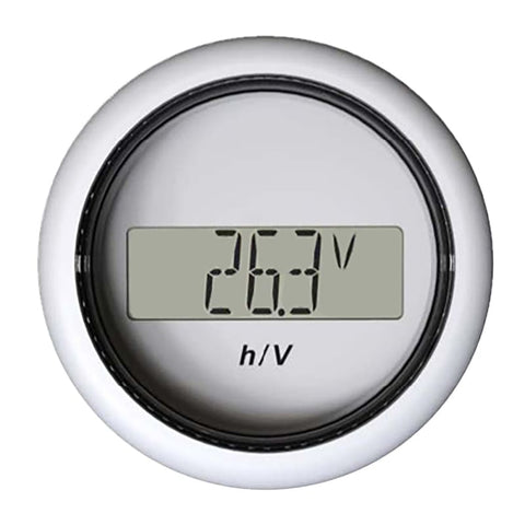 Veratron 52MM (2-1/16’) ViewLine Hour Counter-Voltmeter - White [B00006302] 1st Class Eligible, Boat Outfitting, Outfitting | Gauges,