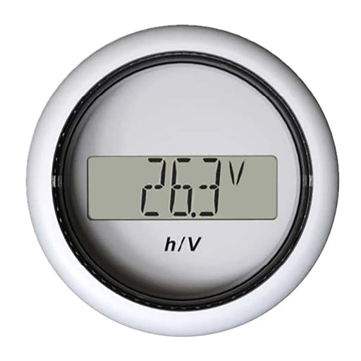 Veratron 52MM (2-1/16’) ViewLine Hour Counter-Voltmeter - White [B00006302] 1st Class Eligible, Boat Outfitting, Outfitting | Gauges,