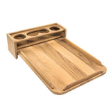 Whitecap Teak Drinkholder w/Removable Cockpit Table Top - Holds 4 Glasses [61394] Boat Outfitting, Boat Outfitting | Deck / Galley,