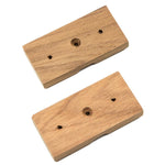 Whitecap Teak Rod Storage Rack Mounting Brackets - Pair [60609] 1st Class Eligible, Brand_Whitecap, Marine Hardware, Marine Hardware | Teak 