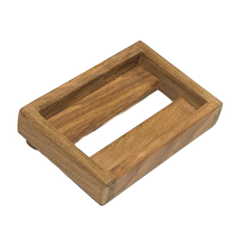 Whitecap Teak Soap Dish [62314] 1st Class Eligible, Boat Outfitting, Boat Outfitting | Deck / Galley, Brand_Whitecap, Marine Hardware Teak