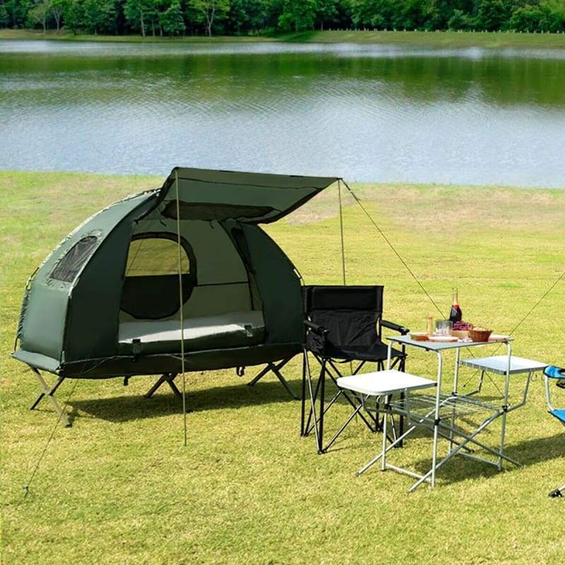 1-Person Compact Portable Pop-Up Tent Air Mattress and Sleeping Bag Camping, Camping | Tents, Outdoor | Camping, Outdoor | Tents, tents 
