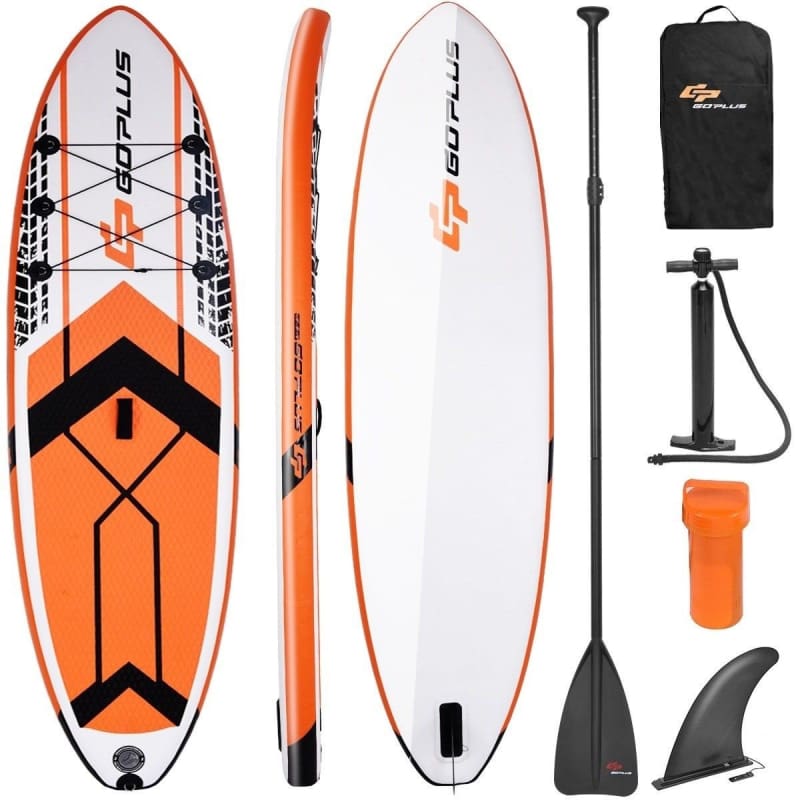 10.5’ SUP Inflatable Stand up Paddle Board with Adjustable Backpack Paddle Board, Paddle Boards, Paddlesports Water Sports Goplus