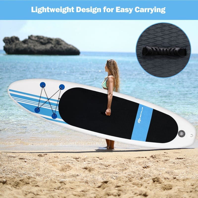 10’ Inflatable Stand Up Paddle Board with Carry Bag Paddle Board, Paddle Boards, Paddlesports, water recreation, WATER SPORTS Water Sports 