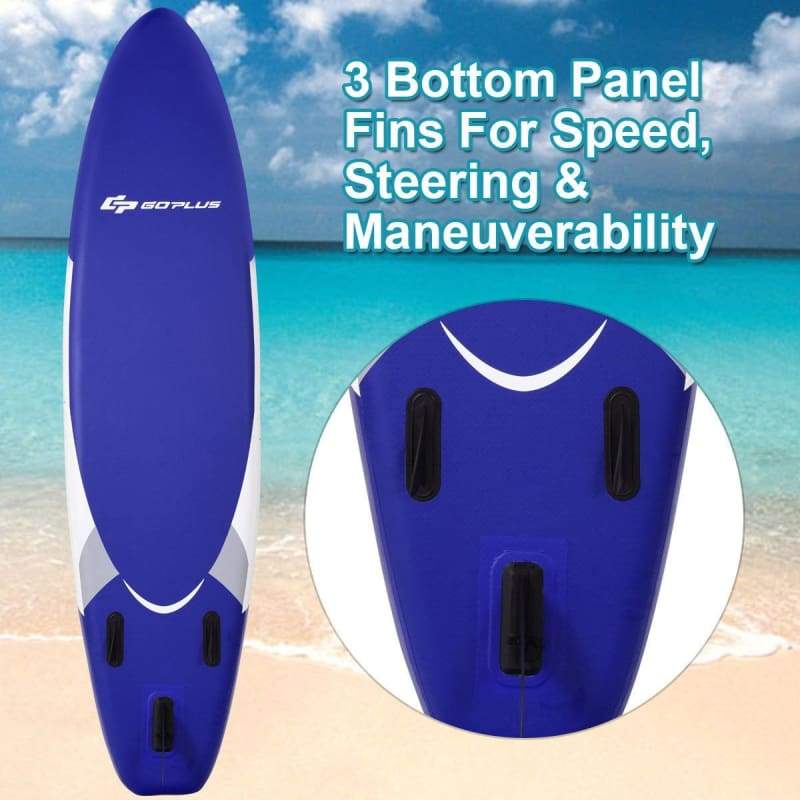 11’ Adjustable Inflatable Stand up Paddle SUP Surfboard with Bag Paddle Board, Paddlesports, Surfboard, Surfing, Watersports Water Sports 