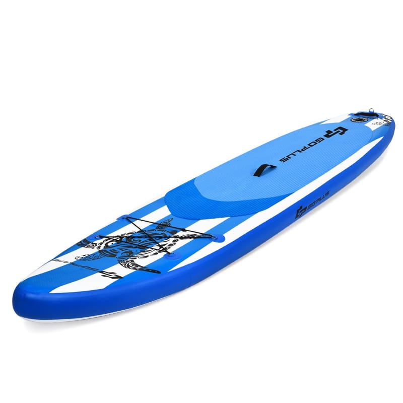 11’ Inflatable Adjustable Paddle Board with Carry Bag Paddle Board, Paddle Boards, WATER SPORTS Water Sports Goplus