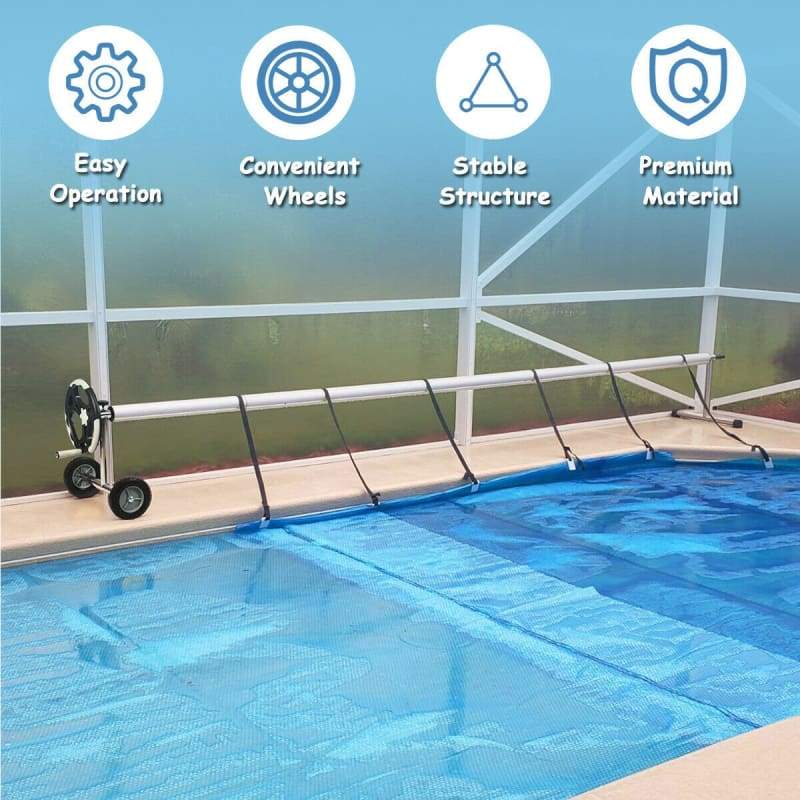 18 Ft Pool Cover w/ Hand Crank & Wheels pool, pool maintenance, Watersports, Watersports | Accessories watersports K-R-S-I