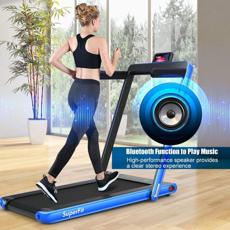2-in-1 Folding Treadmill with Bluetooth Speaker & LED Display fitness, Outdoor | Fitness / Athletic Training Fitness / Athletic Training 