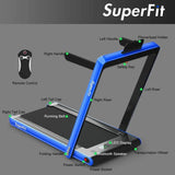 2-in-1 Folding Treadmill with Bluetooth Speaker & LED Display fitness, Outdoor | Fitness / Athletic Training Fitness / Athletic Training 