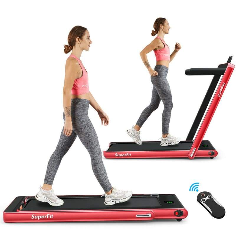 2-in-1 Folding Treadmill with Bluetooth Speaker & LED Display RED fitness, Outdoor | Fitness / Athletic Training Fitness / Athletic Training