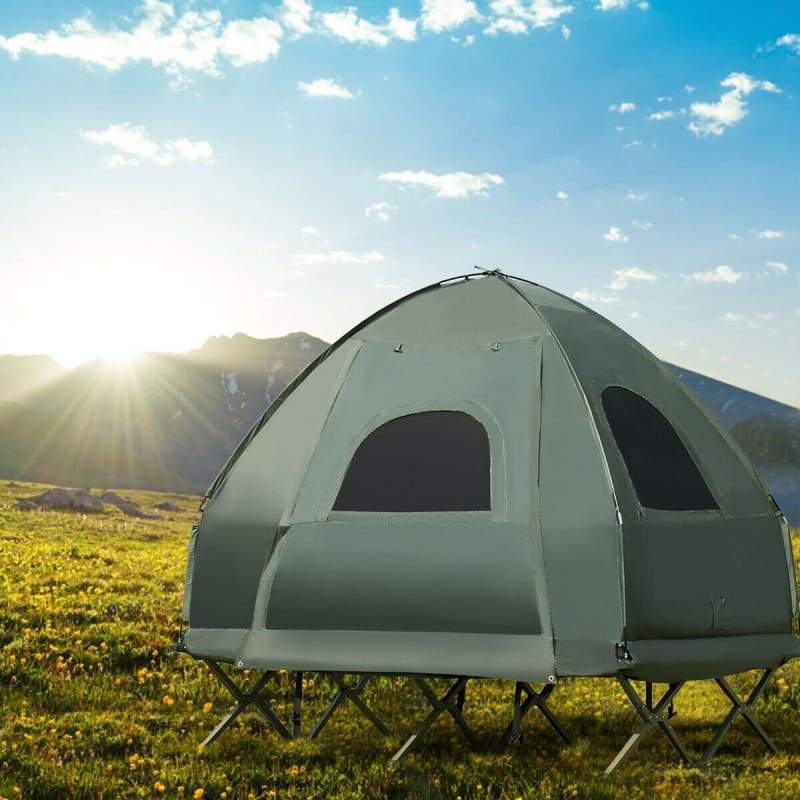 2-Person Compact Portable Pop-Up Tent Air Mattress and Sleeping Bag camping, Camping | Accessories, Camping | Tents, hiking, Outdoor | 