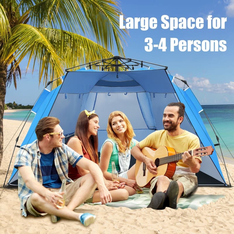 3-4 Person Pop-Up Tent UPF 50+ Portable Sun Shelter beach, Camping | Tents, Outdoor | Tents, tents Tents KARISI