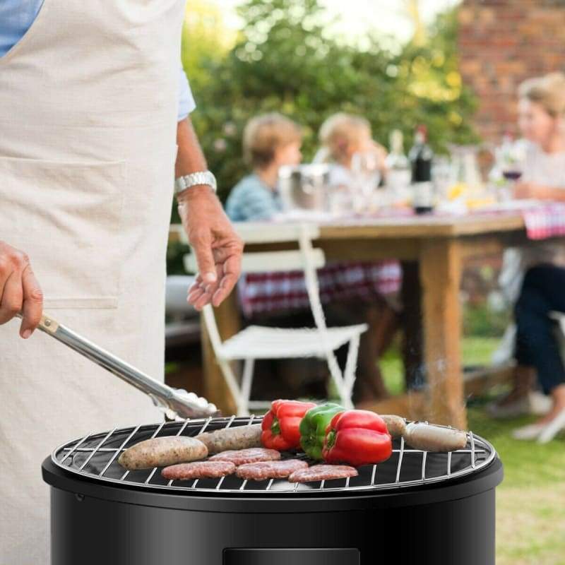 3-in-1 Portable Round Charcoal Smoker BBQ Grill Built-in Thermometer BBQ, Camping | Accessories, Camping | Grills, grill, grills Grills 