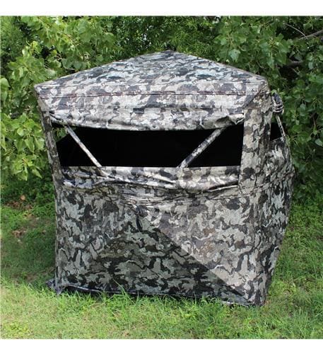 3 MAN HUB GROUND BLIND - VEIL CAMO Blinds Hunting Accessories HME Products