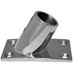 Whitecap O.D. 60 Degree Rectangle Base SS Rail Fitting [6042C] 1st Class Eligible, Brand_Whitecap, Marine Hardware, Marine Hardware | Rail 