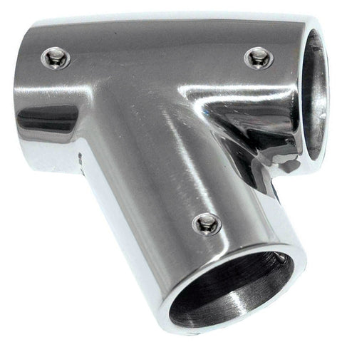 Whitecap 1 O.D. 60 Degree SS Tee - Right [6145C] 1st Class Eligible, Brand_Whitecap, Marine Hardware, Marine Hardware | Rail Fittings Rail 