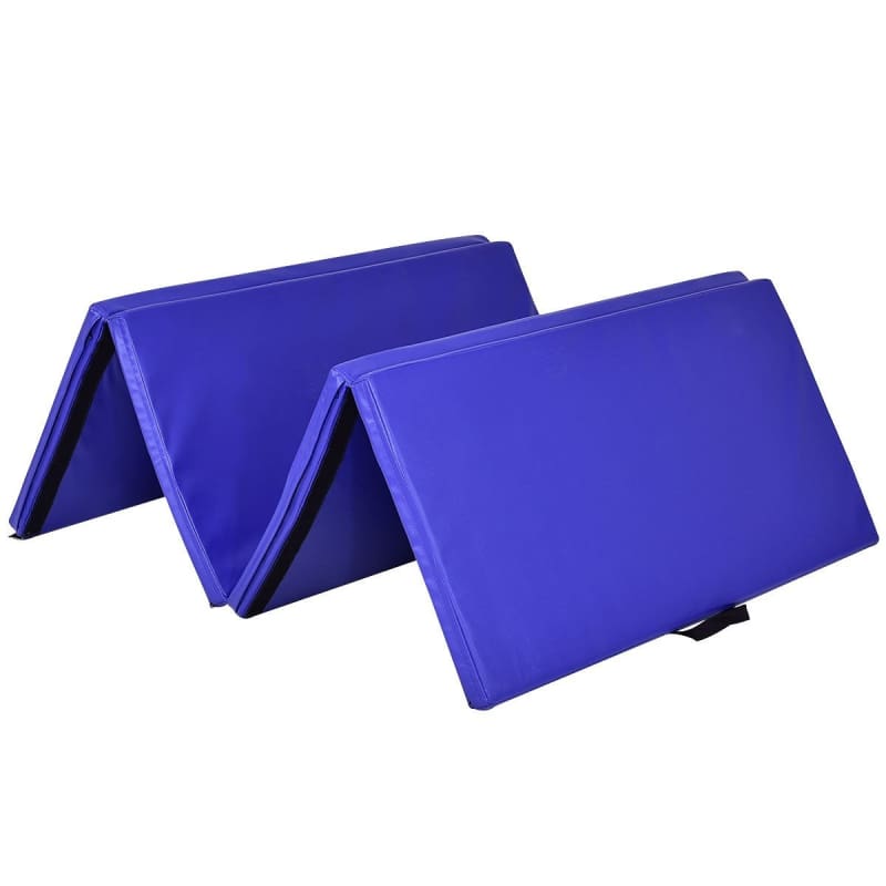 4’x8’x2 Folding Panel Gym Mat BLUE Fitness / Athletic Training Goplus
