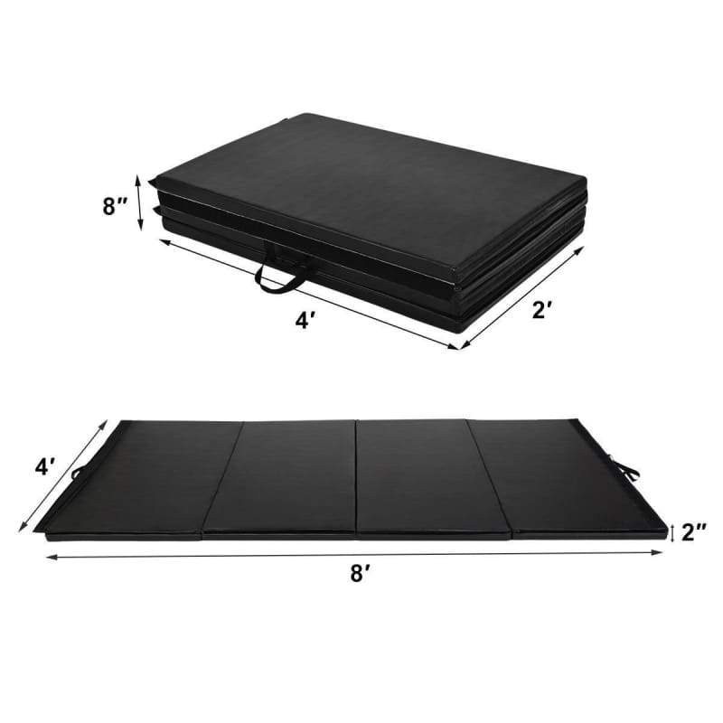 4’x8’x2 Folding Panel Gym Mat Fitness / Athletic Training Goplus