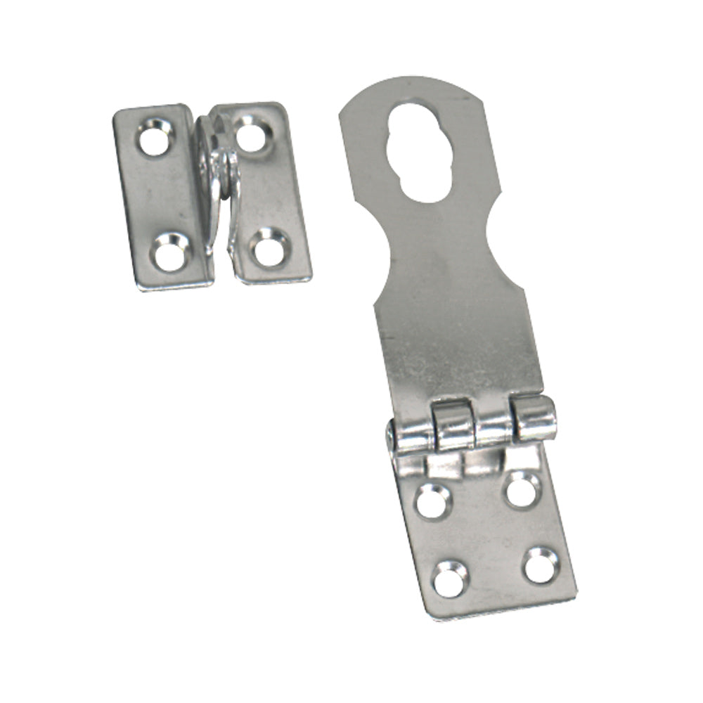 Whitecap Fixed Safety Hasp - CP/Brass - 1 x 3 [S-578C] Brand_Whitecap, Marine Hardware, Marine Hardware | Latches Latches CWR