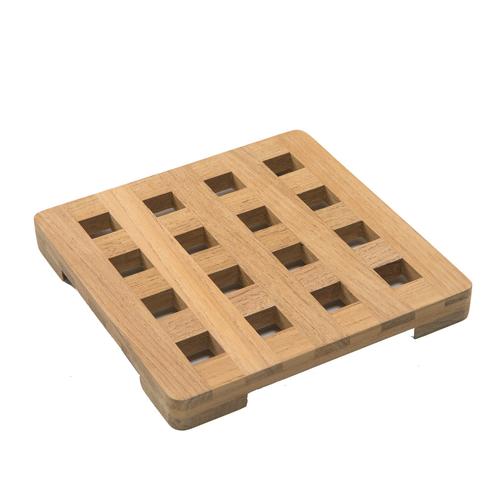 Whitecap Teak Small Square Trivet - 6 [62420] 1st Class Eligible, Boat Outfitting, Boat Outfitting | Deck / Galley, Brand_Whitecap, Marine 