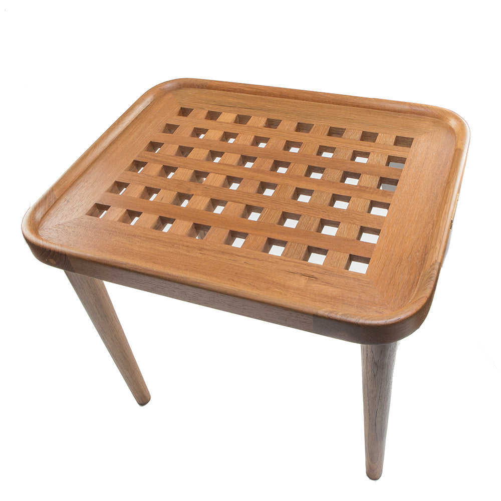 Whitecap Teak Cockpit Grate End Table [60020] Boat Outfitting, Boat Outfitting | Deck / Galley, Brand_Whitecap, Marine Hardware, Marine 