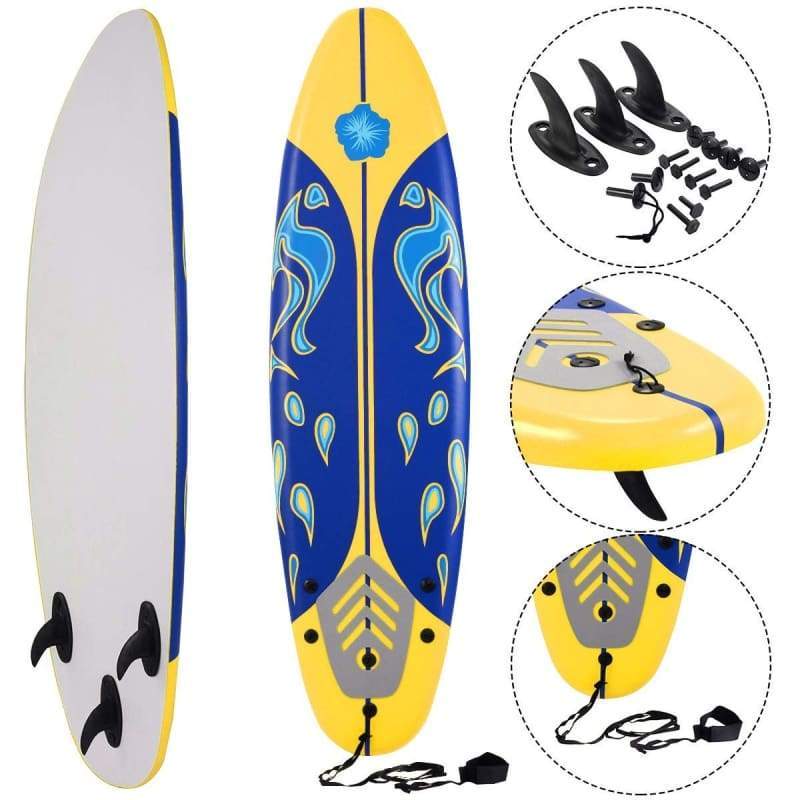 6’ Foamie Surfboard YELLOW Surfboard, Surfing, Watersports, Watersports | Paddles, Watersports | Wake Boards Water Sports Foamie
