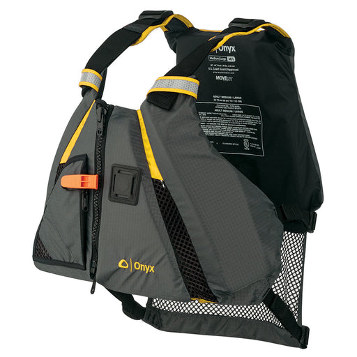 Onyx Movement Dynamic Paddle Sports Vest - Yellow/Grey - M/L [122200-300-040-18] Brand_Onyx Outdoor, Marine Safety, Marine Safety | Personal