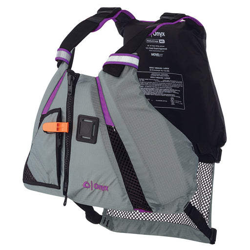 Onyx MoveVent Dynamic Paddle Sports Vest - Purple/Grey - XL/2XL [122200-600-060-18] Brand_Onyx Outdoor, Marine Safety, Marine Safety | 