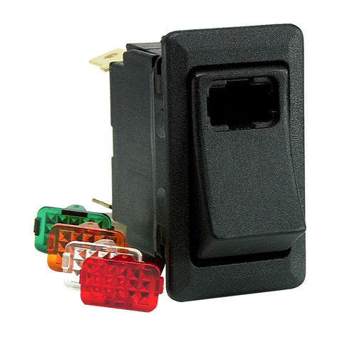 Cole Hersee Lighted Rocker Switch SPST On-Off 4 Blade [58328-101-BP] 1st Class Eligible, Brand_Cole Hersee, Electrical, Electrical |