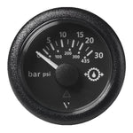 Veratron 52MM (2-1/16) ViewLine Transmission Oil Pressure 30 Bar/435 PSI - Black Dial Round Bezel [A2C59514141] Boat Outfitting, Boat 