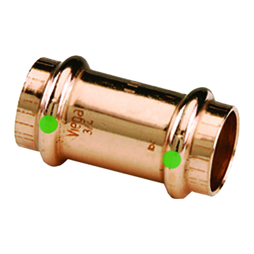 Viega ProPress 1/2 Copper Coupling w/Stop - Double Press Connection - Smart Connect Technology [78047] 1st Class Eligible, Brand_Viega, 